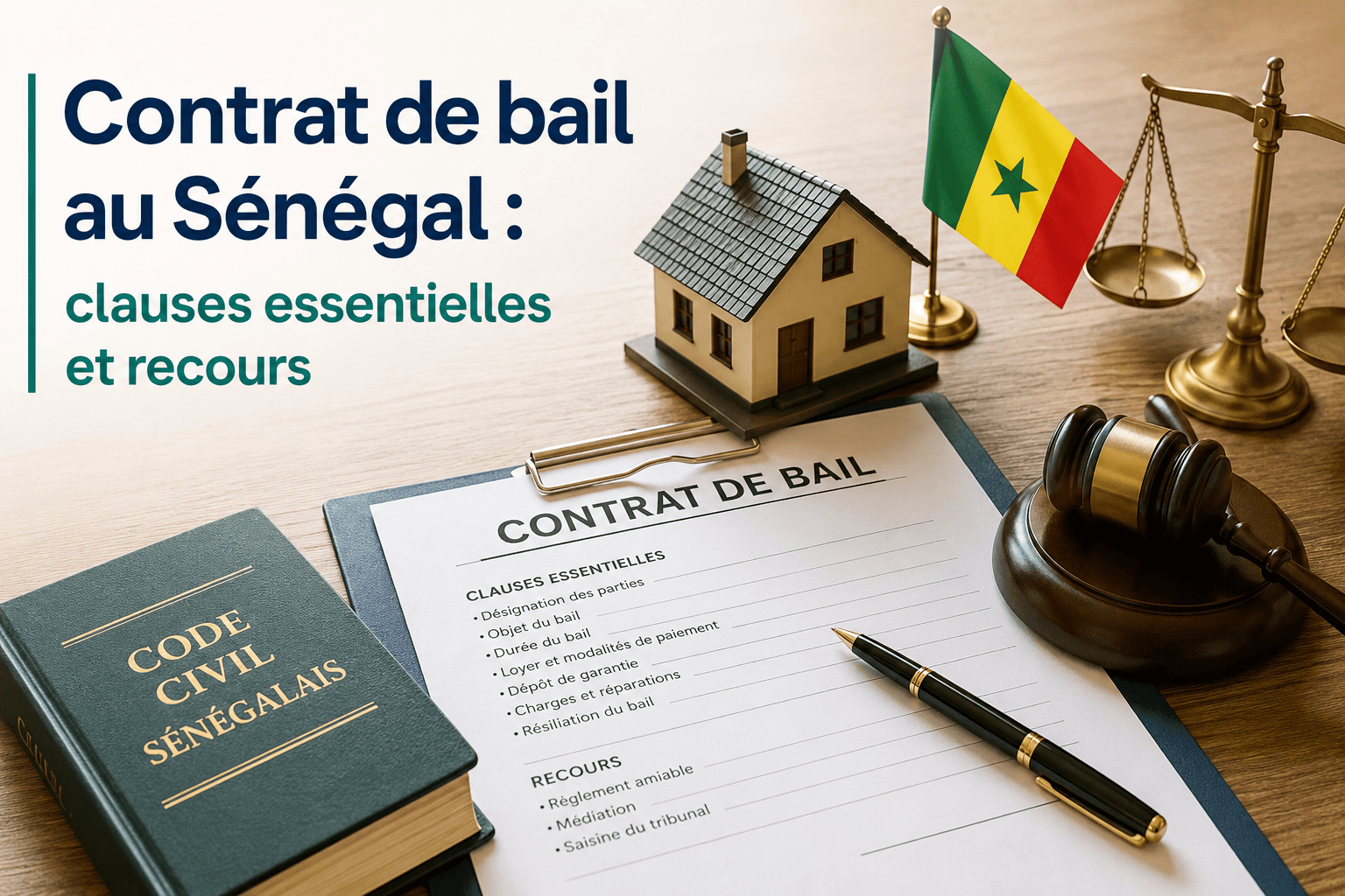 Contrat de bail au Sénégal : clauses essentielles et recours